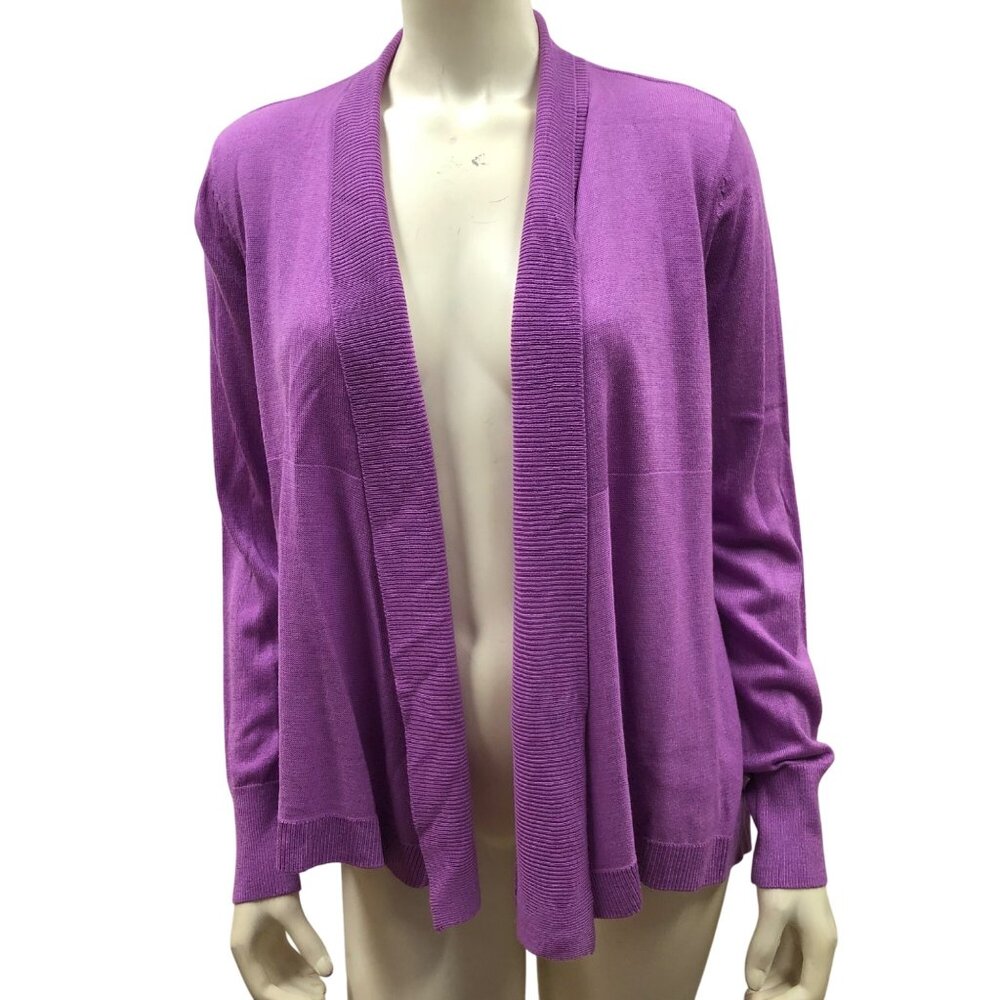 LIZ CLAIRBORNE OPEN CARDIGAN‎ SWEATER PET MD